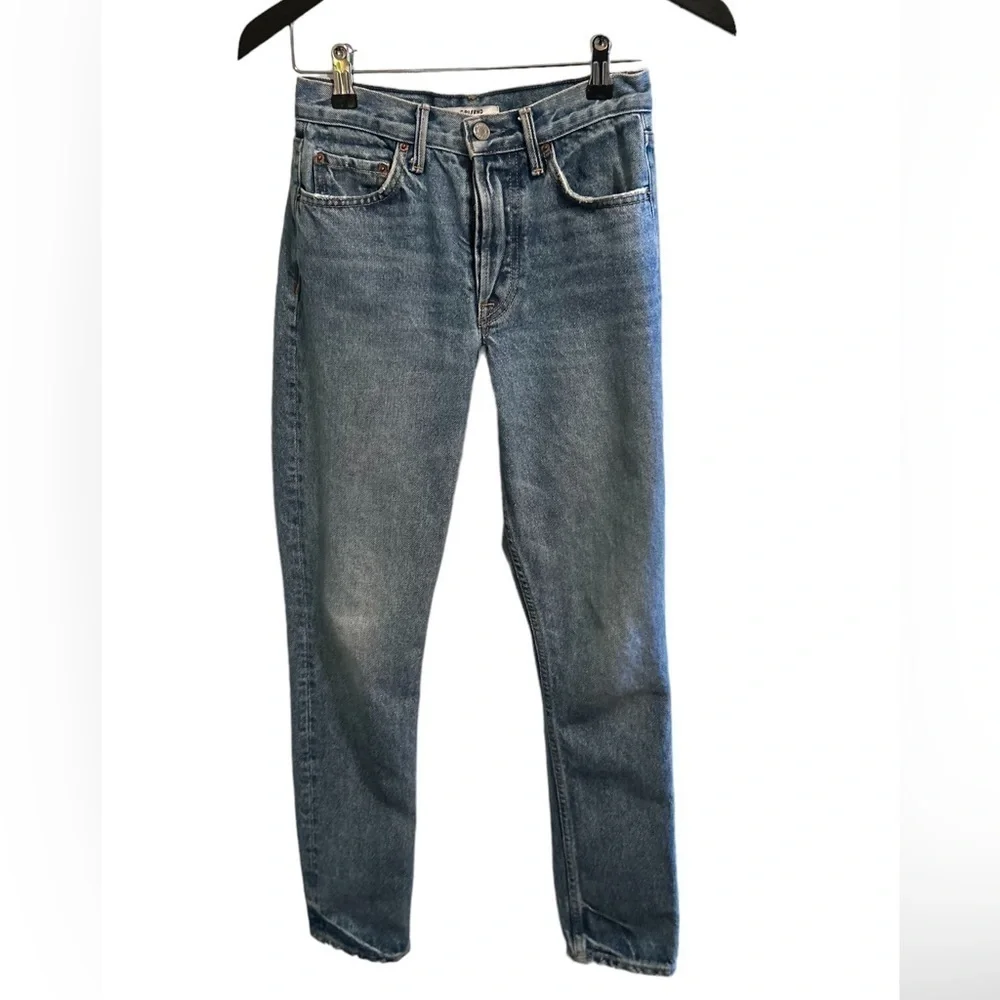GRLFRND Karolina High-Rise Skinny Jean in Green-Eyed Lady Sz 24
